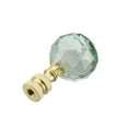 thumbnail image 7 of Aspen Creative 24007-21 Light Green Faceted Crystal Lamp Finial in Brass Plated Finish, 2-1/4" Tall (1 Pack), 7 of 7