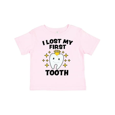 

Inktastic I Lost My First Tooth with Cute Tooth and Sparkles Gift Toddler Boy or Toddler Girl T-Shirt