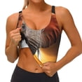thumbnail image 4 of Xecao Elephant Sunset in Kenya for Sports Bra with Removable Pads, Crop Tank Top Design, Women's Longline Sports Bra - Non-Wired - Medium, 4 of 9