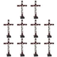 thumbnail image 6 of HEMLBOYW 10pcs Ornament Tabletop Ornaments Standing Crucifix Decoration Churches Wood with Stand Crafts, 6 of 6