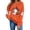 Orange, variant on Sweatshirts for Women JIANLAI Spooky Season Cute Ghost Pumpkin Graphic Crewneck Sweatshirt, Fall Halloween Long Sleeve Pullover Top, Loose Casual Printed Sweatshirt