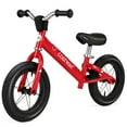 thumbnail image 1 of Costway Bicicleta de equilibrio para niños pequeños de 30 cm, sin pedales, con neumáticos de goma inflables, color rojo, 1 of 4