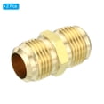 thumbnail image 3 of Uxcell 5/8 SAE Male x 5/8 SAE Male Brass Flare Union Connector, 2 Pcs Gas Adapter Brass Tube Coupler Pipe Fitting, 3 of 6