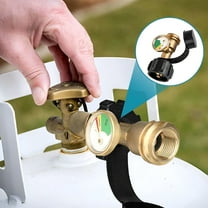GJX Universal Propane Tank Gauge Level Indicator, Durable Leak Detector for BBQ Grill, RV, Camper, Heater, Easy to Read