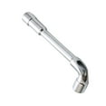 thumbnail image 3 of 6mm Dual Heads L Type Polished Perforation Elbow Wrench Spanner (Silver), 3 of 7