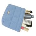 thumbnail image 6 of Conair Clutch Quilted Blue Cosmetic Bag, 6 of 7