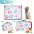 thumbnail image 3 of RMDQTR 2Pack Set of Medium and Large Pet Potty Pads Reusable Ultra-Absorbent Pet Training Pads Leak-Proof Pet Pads Plush Dog Paw Print Pattern, 3 of 7
