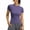 Z331-Purple, variant on Ichuanyi Workout Tops for Women Short Sleeve Athletic Tee Slim Cutting Summer Running Gym Fitness Yoga Sports T-Shirt