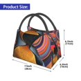 thumbnail image 2 of Fotbe Abstract Pattern Penguin Bolsa Térmica Portátil con Estampado, Bolsa de Entrega de Alimentos Aislada, Bolsa Reutilizable de Gran Capacidad para Comidas y Supermercado, 2 of 6