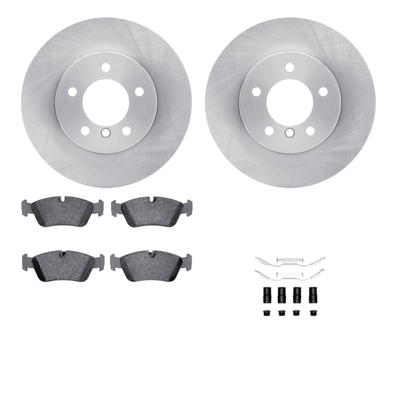 Dynamic Friction Company Front Brake Rotors with 5000 Advanced Brake Pads includes Hardware 6512-31309
