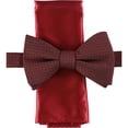 thumbnail image 1 of Alfani - Juego de pañuelos de bolsillo para hombre, pajarita autoatada, rojo, talla única, 1 of 1