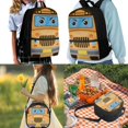 thumbnail image 2 of Yuyamidu Cute School Bus School Backpack Set 3Pcs with Lunch Box Pencil Case Girls Backpacks Ages 6-18 Portable Lunch Bag Multifunctional Pencil Case Gift for Girls Boys, 2 of 7
