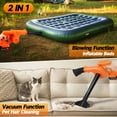 thumbnail image 3 of Fovendi Mini Leaf Blower Cordless with 2 Battery and Charger, 2-in-1 Handheld Electric Vacuum & Blow for Pet Hair,Crumb,Dust Cleaning(Orange), 3 of 10