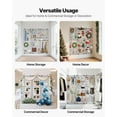 thumbnail image 4 of VEVOR 3 Packs Grid Wall Panels, 2 x 6 ft Wire Grid Panels Display Rack, Wall-Mounted Art Display Shelf, Black Carbon Steel Wall Hanging Gridwall for Craft Show, Decoration, Storage, Notice Board, 4 of 9