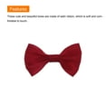 thumbnail image 4 of 100pcs Wine Red Bow Ties 1.5" x 1" Mini Bowknot for Crafting Little Satin Bows Bulk DIY Sewing Scrapbooking, 4 of 4