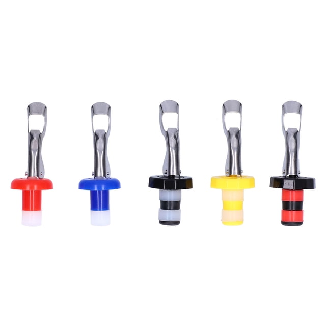 Tapón de vino Jadeshay de silicona 5 piezas para botella de vino