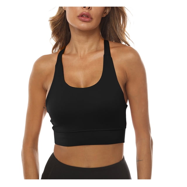 Dealovy Womens Tank Tops Workout Sports Bras Summer Going out Tops Sleeveless Padded Crop Underwear