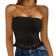 thumbnail image 4 of Txlixc Blusa tubular sin tirantes para mujer Txlixc moda, 4 of 5