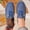 Blue, variant on Women’s Suede Moccasins with Lace-Up & Stitching, Stylish Comfort Shoes for Park Strolls, and Leisure Time