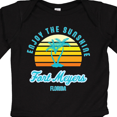 thumbnail image 4 of Inktastic Summer Enjoy the Sunshine Fort Meyers Florida in Blue Boys or Girls Long Sleeve Baby Bodysuit, 4 of 5