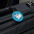 thumbnail image 5 of Unicorn Cat with Rainbow Mouse Toys Round Luggage ID Tag Card Suitcase Carry-On, 5 of 7
