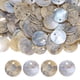 thumbnail image 1 of Uxcell 80-Pack Conchas Planas Redondas Naturales de 15 mm, Cuentas de Moneda Redonda Plana con Agujero, Concha de Madreperla para Joyería [Color Natural], 1 of 7