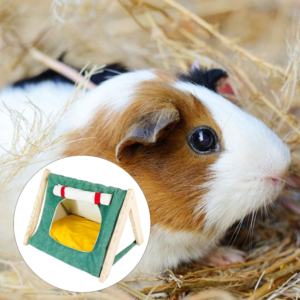 Zeiwohndc Soft Hamster Toy Bed Cage Toy Winter Bed Habitat for Other Small Animals