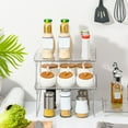 thumbnail image 4 of TIELUTT Transparent Layer Desktop Shelf Acrylic Cup Holder Foldable Kitchen Dish Strainer Dish Sponge Drying Rack for Kitchen Counter over Small over the Dish Drying Rack Clothes Holder Stand, 4 of 5