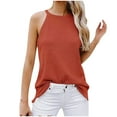 thumbnail image 2 of AherBiu Débardeurs pour Femmes Sans Manches Col Rond Camisoles Été Décontracté Ample Léger Confortable Cami Débardeur, 2 of 4