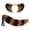 Brown and black-2Pcs, variant on Anime Cat Fox Wolf Ears Headband Furry Tail Plush Cat Paws Gloves Set, Halloween Animal Party Costumes Fursuit Therian Accessories