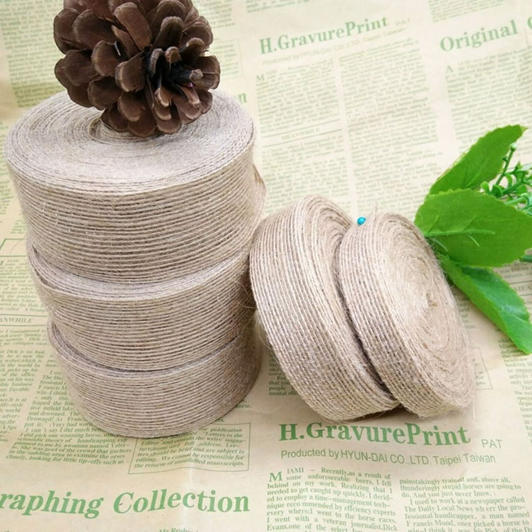 Diy Hessian Burlap Ribbon Roll, 10m Hessian Burlap Ribbon Roll For