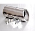 thumbnail image 3 of 51mm Inlet Diameter Stainless Steel Slanting Round Exhaust Muffler Pipe Modified Tail Throat A2X, 3 of 3