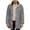 Grey, variant on Mens Trench Coat Stand Collar Casual Cozy Loose Fit Single Pea Coat Mid Long Overcoat Winter Outerwear, Modern Style, Everyday Comfort Brown XXL