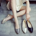 thumbnail image 3 of Women Flat Shoes Snakeskin Leather Pointed Toe Flats Sparkly Comfort Dress Ballet Flat Lightweight Slip on Loafers, 3 of 6