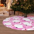 thumbnail image 6 of Sikiie Beautiful Swans 30-48 inches {designName} Print Christmas Tree Skirt Snowman Xmas Tree Skirt with Edge Christmas Decorations for Holiday Party-36", 6 of 7