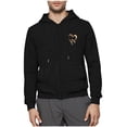 thumbnail image 4 of Txeol Mens Zip Up Hoodie with Arm Zipper Dialysis Active Workout Hooded Sweatshirt with Pockets Lightweight Outdoor Jacket,Black,S, 4 of 7