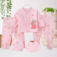 thumbnail image 2 of mgoYE Baby Boy Outfits 0-3 Months Unisex Baby Clothes 5 Piece Layette Sets Cotton Newborn Clothes Gift Set for 0-3 Months, 2 of 7