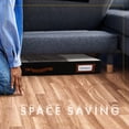 thumbnail image 6 of HOMELUX THEORY 2pc Low Profile Under Bed Storage Containers, Thin Under Couch Storage Organizer with Bins & Lids, Underbed Storage Box Ideal for Seasonal Clothes, Blankets, Fabric & Shoes (Black), 6 of 9