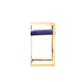 thumbnail image 4 of Pangea Home Kenzie 23.6" Velvet/Steel Counter Stool in Navy/Gold, 4 of 5
