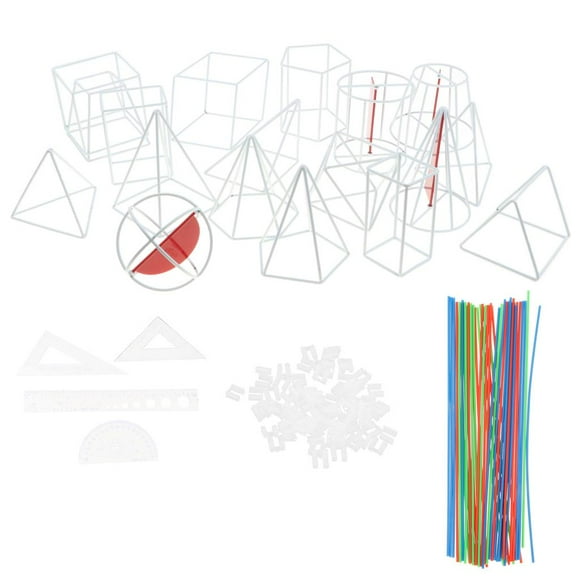 Juguete de Bloque de Construcción de Geometría Plástico 3D Modelo de Cilindro para Desarrollo de Inteligencia de Niños perfecl