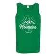 thumbnail image 2 of Matthew 17:20 He Moves Mountains | Mens Christian Graphic Tank Top, Kelly, X-Large, 2 of 3