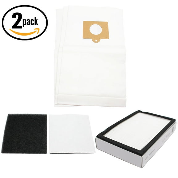 6 Replacement Kenmore 11620813004 Vacuum Bags, 2 HEPA Filter & 2 Foam Filter - Compatible Kenmore 50558, 5055, 50557, Type C Vacuum Bags; 86880, KC38KBRMZ000, EF-2 Filter & 20-86883, CF-1 Filter