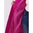 thumbnail image 5 of DARING DIVA Women's Plus Size Long Sleeve Utility Overcoat 3X Hot Pink, 5 of 6