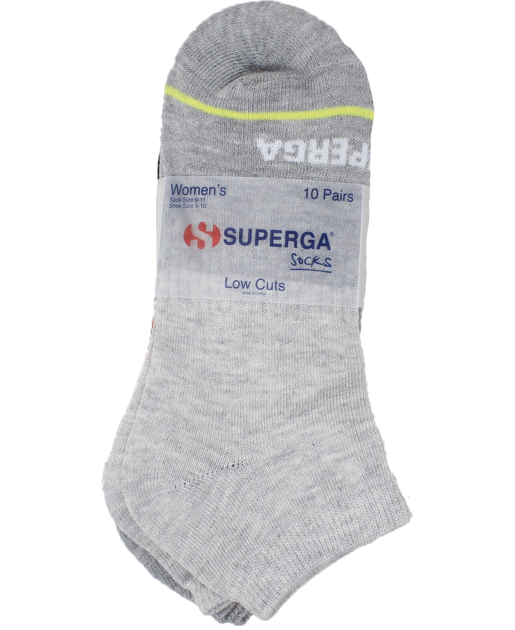 Superga Ladies 10pk Lowcut Socks