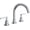 Polished Chrome, variant on Rohl Lombardia Bath Widespread Lavatory Faucet In Polished Chrome With 8 1/2" Spout Height Metal Lever Handles And Pop-Up