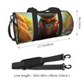 thumbnail image 2 of Easygdp Riverside Meditating Cat Bolsa de Viaje, Bolsa de Mano, Bolsa de Gimnasio, Bolsa de Equipaje para Viaje, 2 of 6
