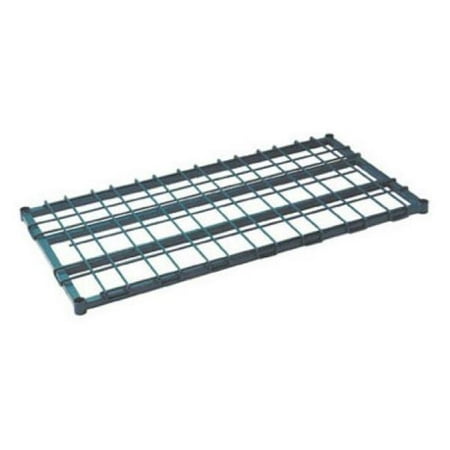 

FocusFoodService FFSM2448GN 24 in. W x 48 in. L Dunnage Shelf Heavy Duty with Wire Mat - Green