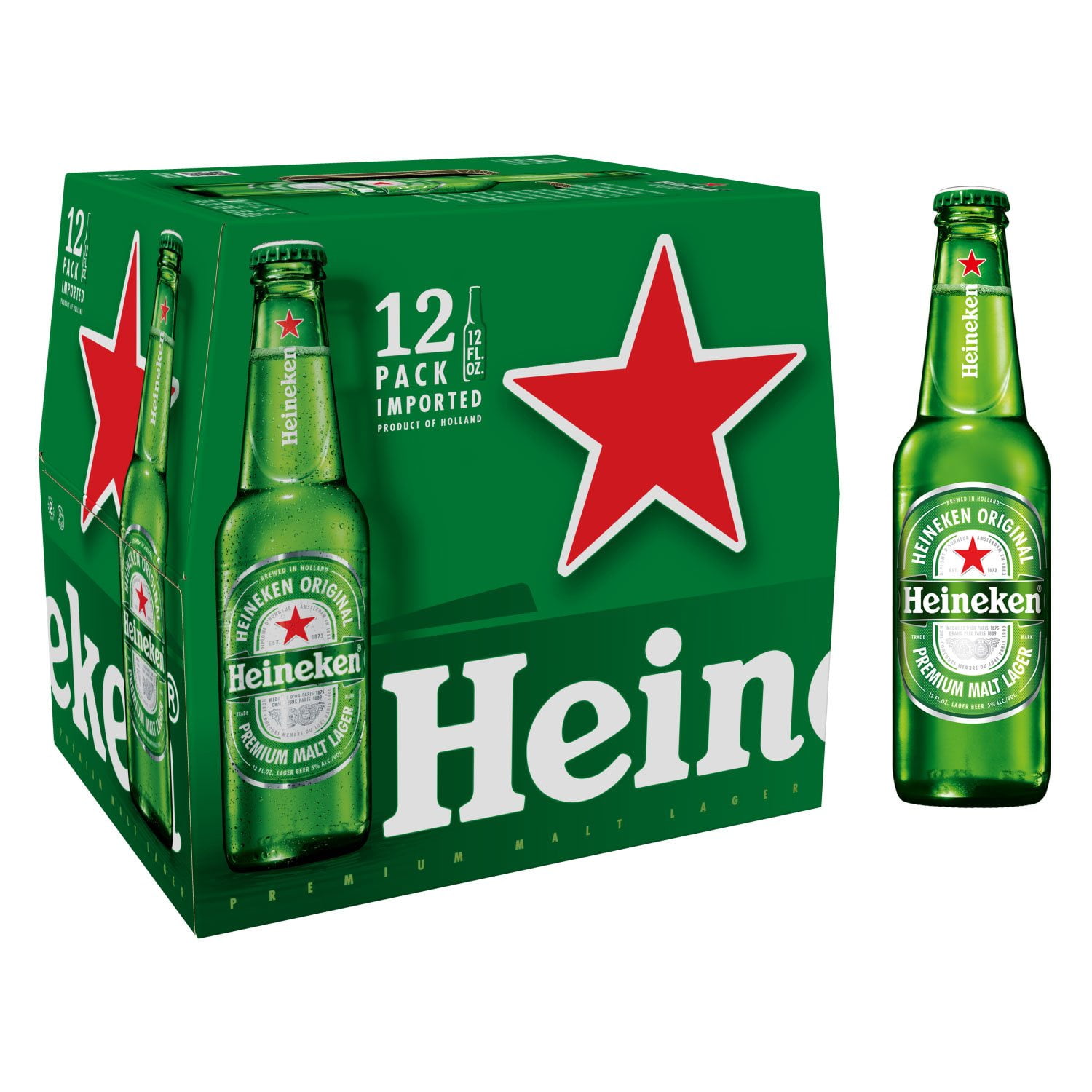 Heineken Light Lager Beer, 12 fl. oz. bottle, 24 pk