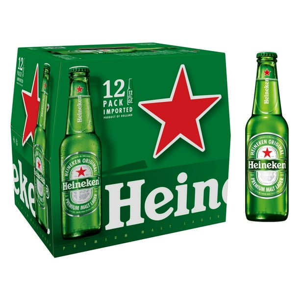 Heineken Original Lager Beer, 12 fl. oz. bottle, 12 pk