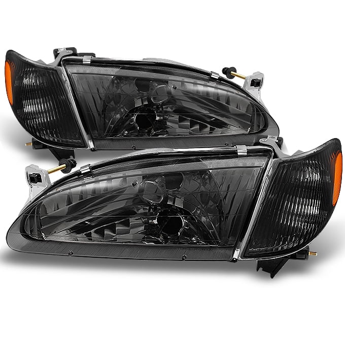 ANZO CRYSTAL HEADLIGHTS BLACK WITH 